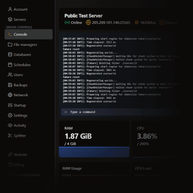 Server Panel